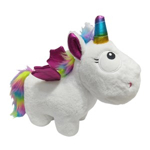 عروسک پولیشی مدل اسب تک شاخ اگنس سفید بزرگ بالدار ارتفاع 40 سانتی متر Unicorn Agnes_اسباب بازی