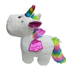 عروسک پولیشی مدل اسب تک شاخ اگنس سفید بزرگ بالدار ارتفاع 40 سانتی متر Unicorn Agnes_اسباب بازی