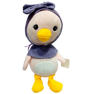 عروسک پولیشی مدل اردک ستاره صورتی ارتفاع 30 سانتی متر Cartoon Star Duck Plush_اسباب بازی