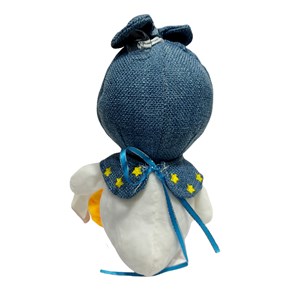 عروسک پولیشی مدل اردک ستاره سفید ارتفاع 30 سانتی متر Cartoon Star Duck Plush_اسباب بازی