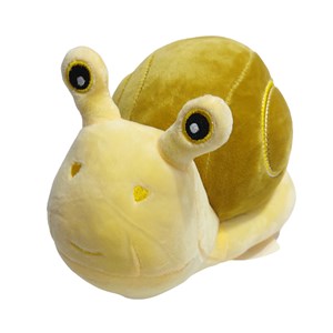 عروسک پولیشی مدل حلزون زرد ارتفاع 16 سانتی متر Snail Plush_اسباب بازی