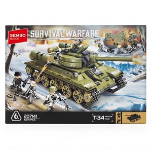 لگو تانک شوروی T-34 مدل 207141