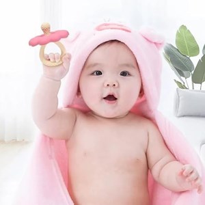 دندانگیر سیلیکونی نوزاد طرح گل مدل 12503