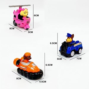 فیگور سگ های نگهبان با ماشین مدل DOGS PATROL6
