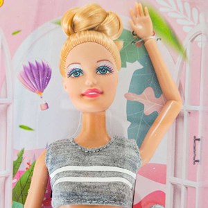 ست اسباب بازی عروسک باربی مفصلی دفا لوسی کلاس های یوگا با لوازم جانبی مدل Barbie Defa Lucy Yoga Classes with accessories 8370_اسباب بازی