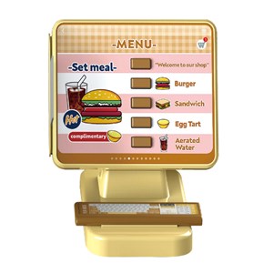 ست اسباب بازی موزیکال فروشگاه همبرگر همراه با دستگاه آبمیوه گیری 25 تکه مدل Mini Burger Shop Toys A1463680Q-U_ اسباب بازی