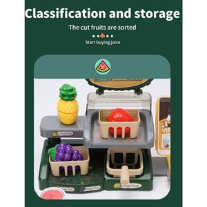 ست اسباب بازی موزیکال آبمیوه فروشی 28 تکه مدل Mini Fruit Juice Shop Toys A1463662Q-U_اسباب بازی
