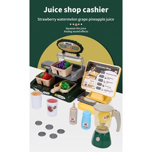 ست اسباب بازی موزیکال آبمیوه فروشی 28 تکه مدل Mini Fruit Juice Shop Toys A1463662Q-U_اسباب بازی