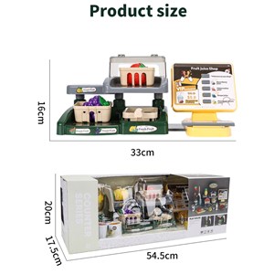 ست اسباب بازی موزیکال آبمیوه فروشی 28 تکه مدل Mini Fruit Juice Shop Toys A1463662Q-U_اسباب بازی