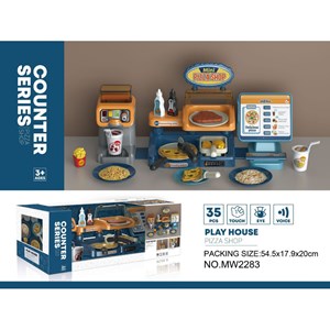 ست اسباب بازی موزیکال پیتزا فروشی 35 تکه مدل Mini Pizza Shop Toys A1463666Q-U_اسباب بازی