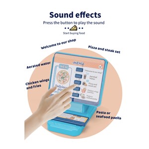 ست اسباب بازی موزیکال پیتزا فروشی 35 تکه مدل Mini Pizza Shop Toys A1463666Q-U_اسباب بازی