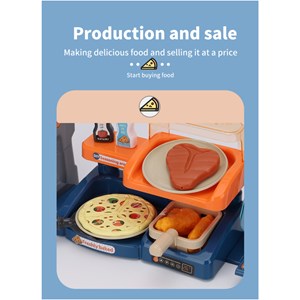 ست اسباب بازی موزیکال پیتزا فروشی 35 تکه مدل Mini Pizza Shop Toys A1463666Q-U_اسباب بازی