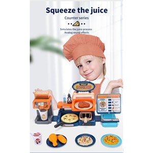 ست اسباب بازی موزیکال پیتزا فروشی 35 تکه مدل Mini Pizza Shop Toys A1463666Q-U_اسباب بازی