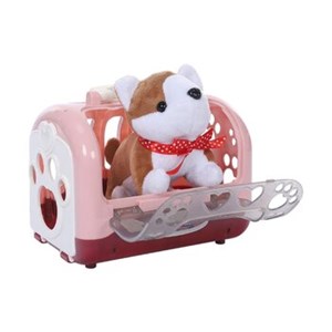 عروسک توله سگ اسباب بازی حیوانات خانگی همراه با قفس و لوازم جانبی Puppy Pet Toys & Accessories_اسباب بازی