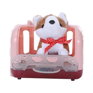 عروسک توله سگ اسباب بازی حیوانات خانگی همراه با قفس و لوازم جانبی Puppy Pet Toys & Accessories_اسباب بازی