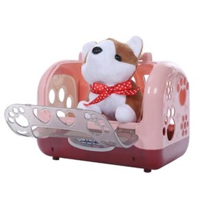 عروسک توله سگ اسباب بازی حیوانات خانگی همراه با قفس و لوازم جانبی Puppy Pet Toys & Accessories_اسباب بازی