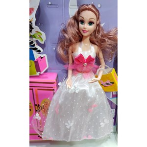 ست اسباب بازی عروسک باربی مفصلی عروس و داماد مجموعه 2 عددی با لوازم جانبی Barbie_اسباب بازی