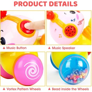 اسباب بازی کرم خزنده موزیکال هولی تویز مدل 997 Hola Toys
