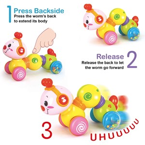اسباب بازی کرم خزنده موزیکال هولی تویز مدل 997 Hola Toys