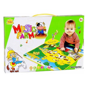اسباب بازی سفره موزیکال مزرعه مدل Music Farm Carpet YiQu 2912_اسباب بازی