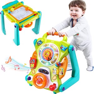 اسباب بازی موزیکال واکر کودک چند کاره هولی تویز مدل Hola Baby Walker and Activity Table 2107