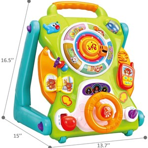 اسباب بازی موزیکال واکر کودک چند کاره هولی تویز مدل Hola Baby Walker and Activity Table 2107
