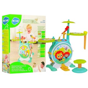 اسباب بازی موزیکال جاز و درام بزرگ هولی تویز مدل 3130 Hola Toys Dimple Electric Big Toy Drum Set for Kids