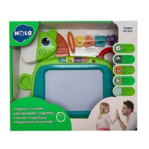 اسباب بازی تخته سفید مگنتی موزیکال و چراغدار هولی تویز مدل 3131 Hola Toys EastSun Magnetic Drawing Board