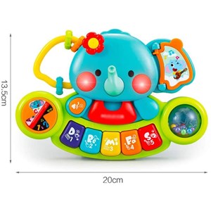 پیانو فیلی موزیکال هولی تویز مدل 3135 Hola Toys Elephant Keyboard_اسباب بازی