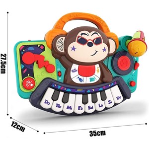 اسباب بازی ارگ میمون هولی تویز مدل 3137 Hola Toys Toddler Piano Keyboard