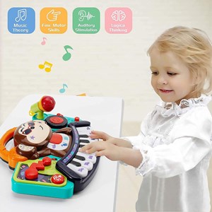 اسباب بازی ارگ میمون هولی تویز مدل 3137 Hola Toys Toddler Piano Keyboard