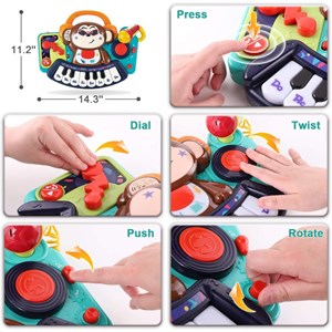 اسباب بازی ارگ میمون هولی تویز مدل 3137 Hola Toys Toddler Piano Keyboard