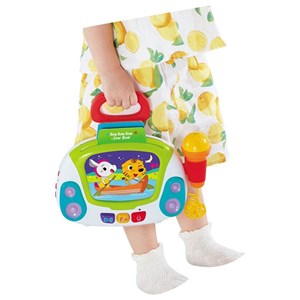 اسباب بازی میکروفون موزیکال ضبط صدا هولی تویز مدل 3138 Hola Toys Karaoke Jukebox with Microphone for Kids