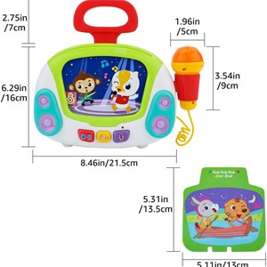 اسباب بازی میکروفون موزیکال ضبط صدا هولی تویز مدل 3138 Hola Toys Karaoke Jukebox with Microphone for Kids