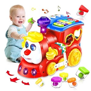 اسباب بازی موزیکال قطار میوه ای هولی تویز مدل 556 Hola Smart Q&A Musical Cartoon Train