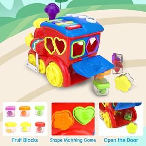 اسباب بازی موزیکال قطار میوه ای هولی تویز مدل 556 Hola Smart Q&A Musical Cartoon Train