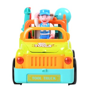اسباب بازی ماشین ابزار موزیکال و چراغدار هولی تویز مدل 6109 Hola Toys Little Mechanic Tool Truck with Light and Music