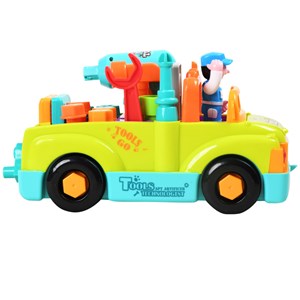 اسباب بازی ماشین ابزار موزیکال و چراغدار هولی تویز مدل 6109 Hola Toys Little Mechanic Tool Truck with Light and Music