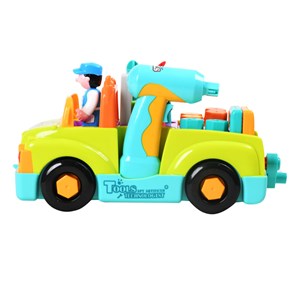 اسباب بازی ماشین ابزار موزیکال و چراغدار هولی تویز مدل 6109 Hola Toys Little Mechanic Tool Truck with Light and Music