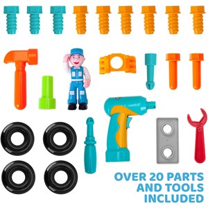 اسباب بازی ماشین ابزار موزیکال و چراغدار هولی تویز مدل 6109 Hola Toys Little Mechanic Tool Truck with Light and Music