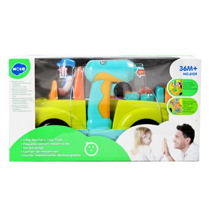 اسباب بازی ماشین ابزار موزیکال و چراغدار هولی تویز مدل 6109 Hola Toys Little Mechanic Tool Truck with Light and Music