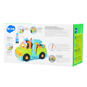 اسباب بازی ماشین ابزار موزیکال و چراغدار هولی تویز مدل 6109 Hola Toys Little Mechanic Tool Truck with Light and Music