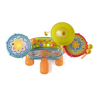 اسباب بازی موزیکال ست جاز و درام هولی تویز مدل 666 Hola Toys Dimple Electric Toy Drum Set for Kids