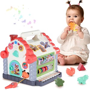 اسباب بازی موزیکال کلبه شادی هولی تویز مدل 739 Hola Toys House Activity Cube