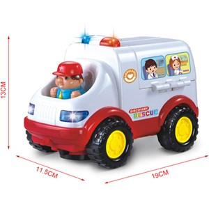 اسباب بازی ماشین آمبولانس هولی تویز مدل 836 Hola Toys Ambulance_اسباب بازی