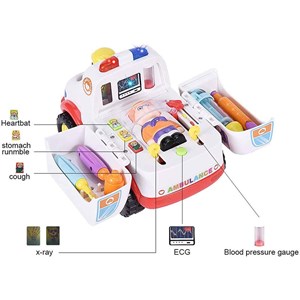 اسباب بازی ماشین آمبولانس هولی تویز مدل 836 Hola Toys Ambulance_اسباب بازی