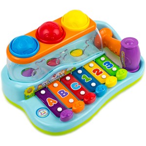 اسباب بازی موزیکال بلز و چکش هولي تويز مدل 856 Hola Toys Enlightening & Intellectual Xylophone