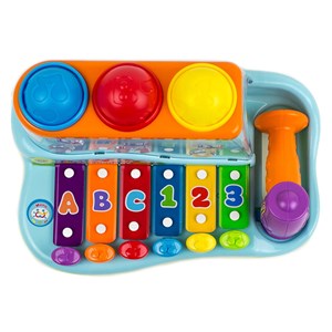اسباب بازی موزیکال بلز و چکش هولي تويز مدل 856 Hola Toys Enlightening & Intellectual Xylophone