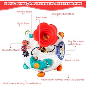 اسباب بازی موزیکال میز چند کاره هولی تویز مدل 8999 Hola Toys Activity Play Table