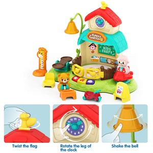 اسباب بازی موزیکال کلبه حیوانات و مهدکودک هولی تویز مدل 935 Hola Toys Kindergarten
